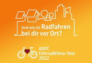 Logo mit Slogan "Wie ist Radfahren bei dir vor Ort?"
