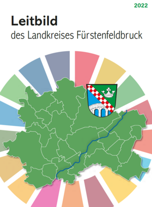 Titelbild Leitbild mit Karte des Landkreises