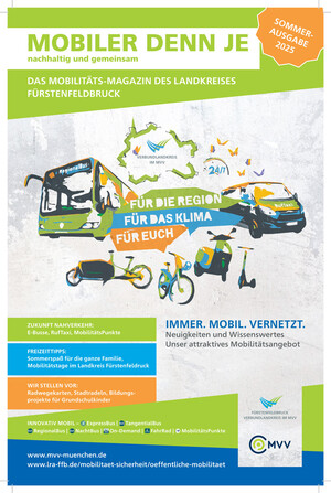 Grafik zeigt stilisierten Bus, Kleinbus, Lastenrad, E-Roller.