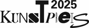 Logo mit schwarzem Schriftzug "Kunstpreis 2025".
