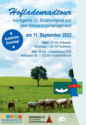 Flyer von der Hofladenradtour