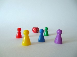 Foto: 6 Spielsteine Mensch ärger dich nicht Spiel